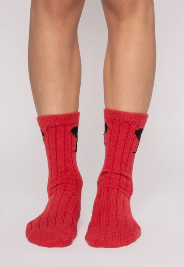 Rise &amp; Wine Knit Socks