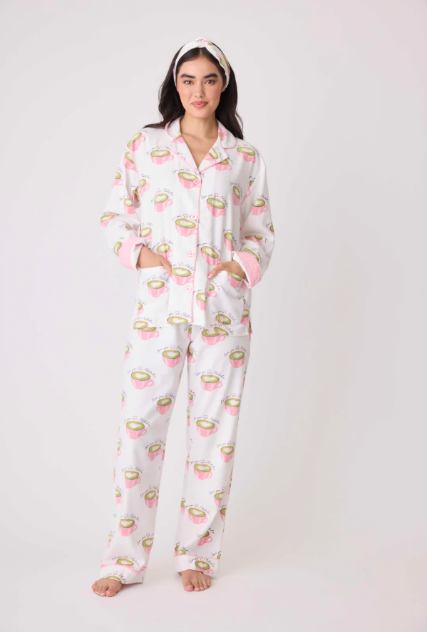 Love &#39;U&#39; So Matcha Cozy Flannel PJ Set