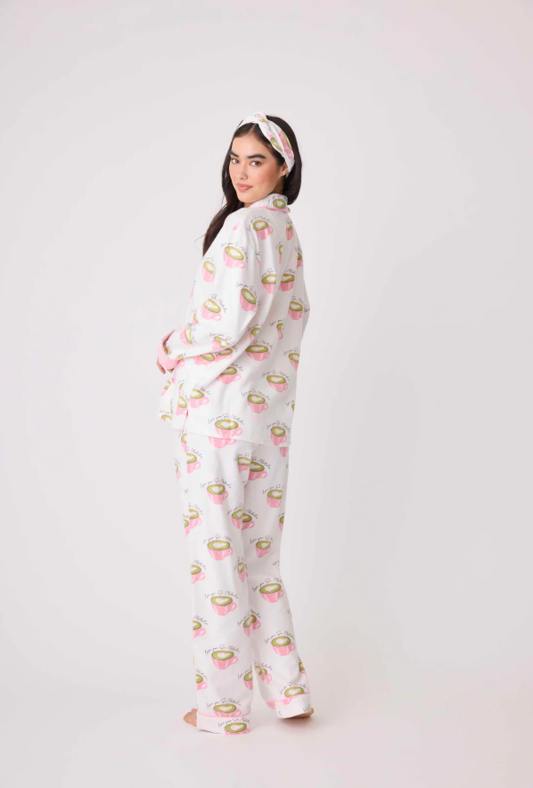 Love &#39;U&#39; So Matcha Cozy Flannel PJ Set