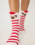 Holiday Pug Fun Socks