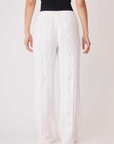 Chenille Cozy Cable Lounge Pant - Ivory