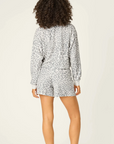 Boyfriend Boxer Leopard Print Shorts Set