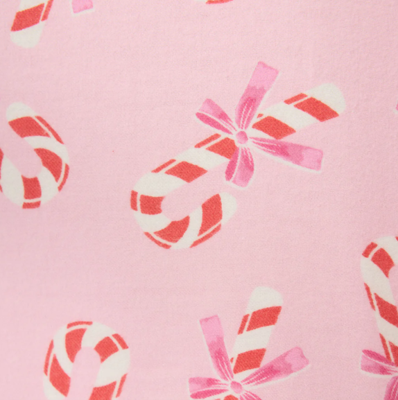 Candy Cane Flannel PJ Set