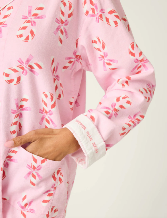 Candy Cane Flannel PJ Set
