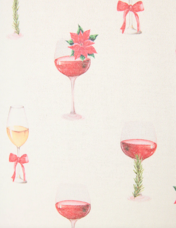 Let's Get Toasty Holiday Wine Print Set