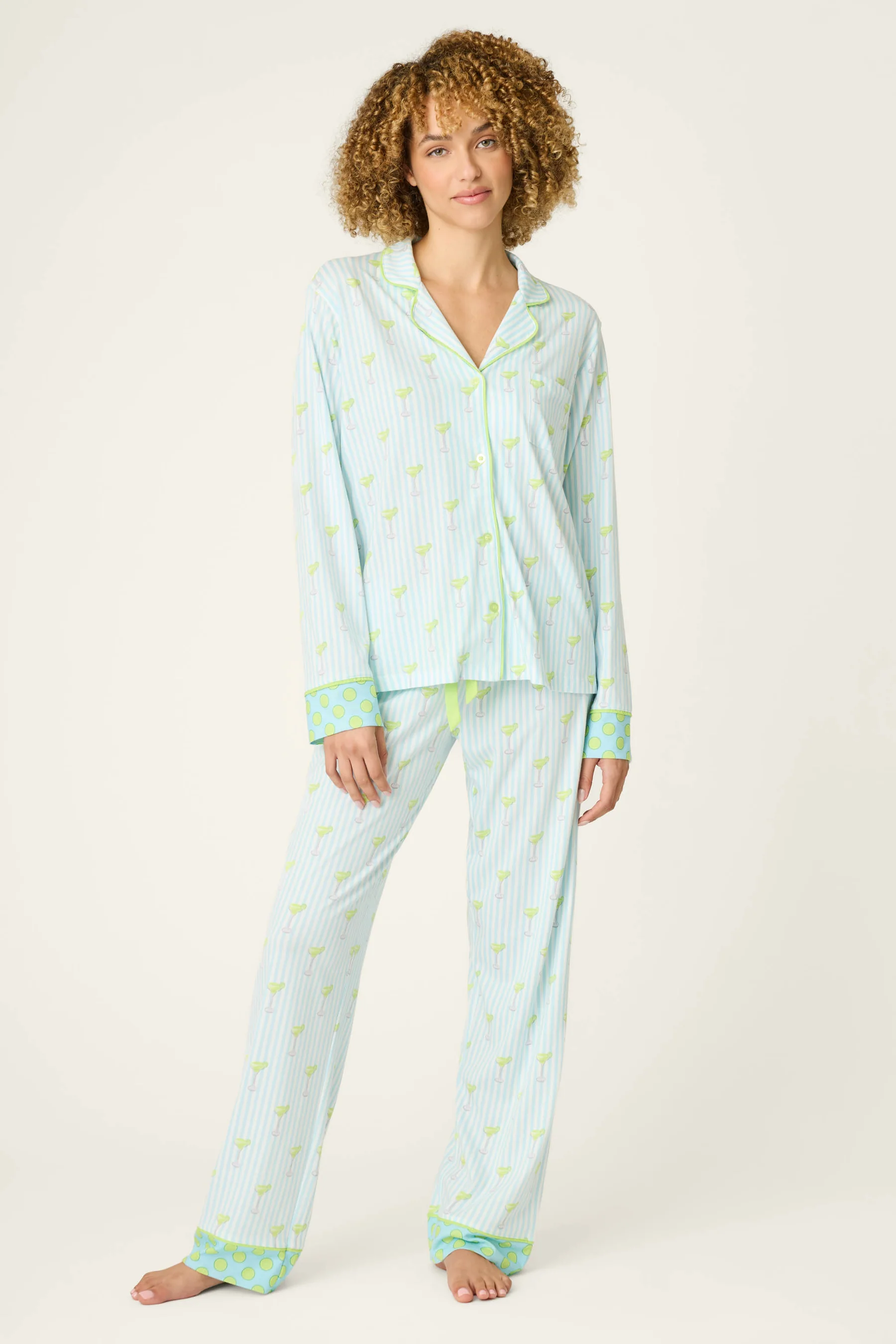 Playful Prints Cadillac Stripe Pj Set