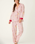 PJ SET MARTINIS & MISTLETOE LIPSTICK