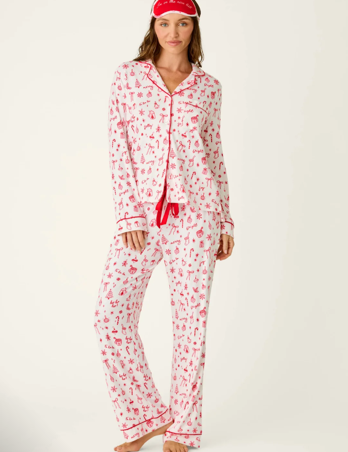 PJ SET FEMME DE NOEL IVORY