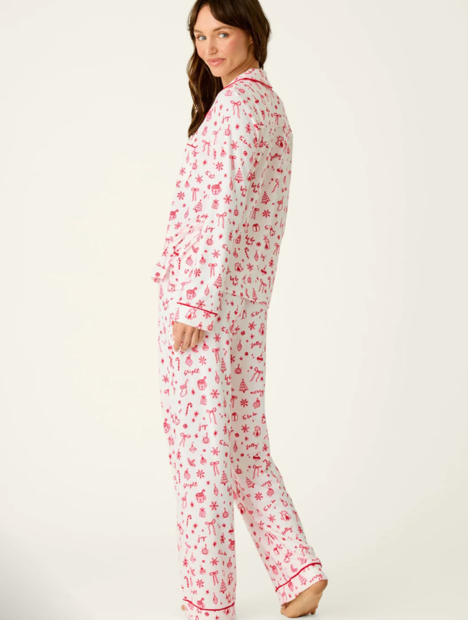 PJ SET FEMME DE NOEL IVORY