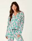 Mahjong Queen Dreams Button Down Top