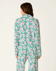 Mahjong Queen Dreams Button Down Top