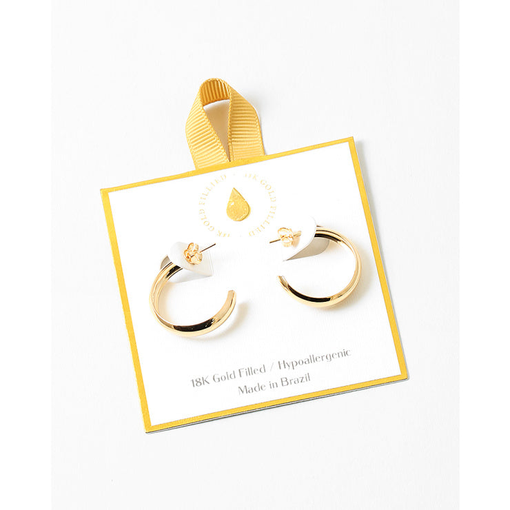 Gold Filled Medium Hoop