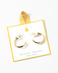 Gold Filled Medium Hoop