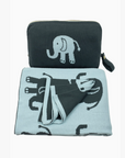 Elephant Love Blanket/Burp Cloth Set