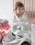Ivory Stars Blanket/Burp Cloth Set