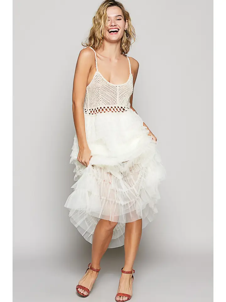 Crochet White Dress