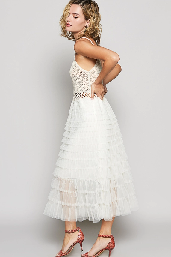 Crochet White Dress