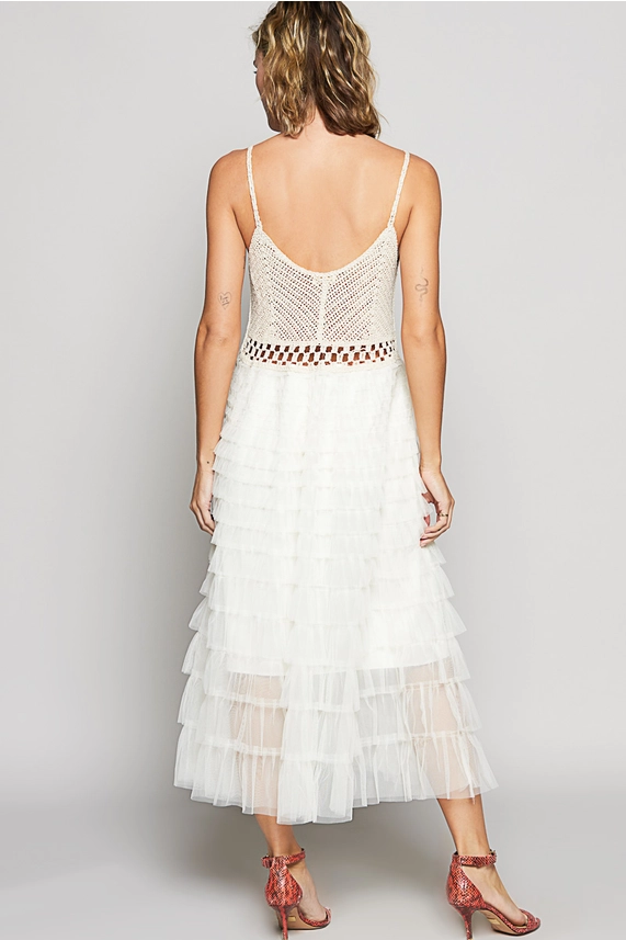 Crochet White Dress
