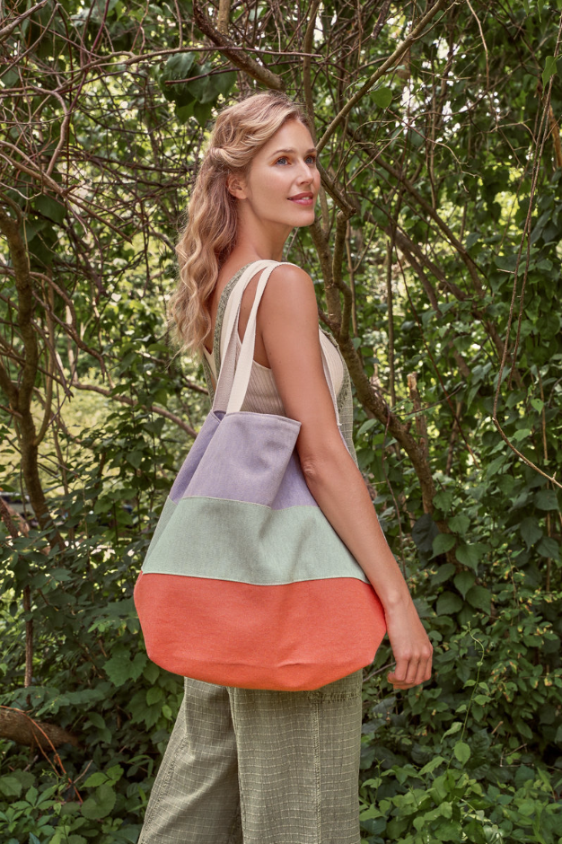 Lilac/Sage/Tangerine Boho Bag