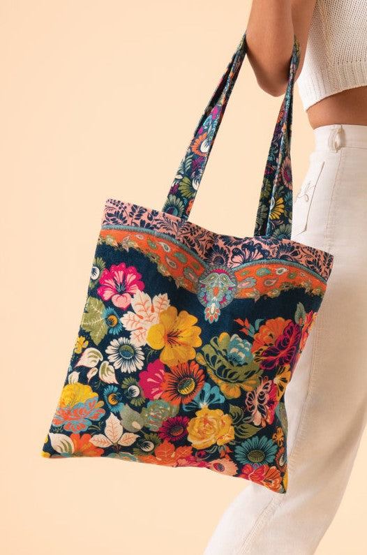 Velvet Tote - Vintage Floral