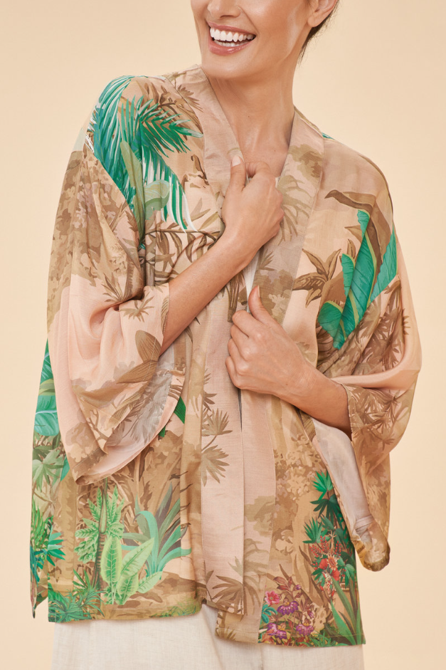 Oasis Kimono Jacket - Coconut