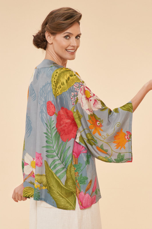 Tropical Flora &amp; Fauna Kimono Jacket