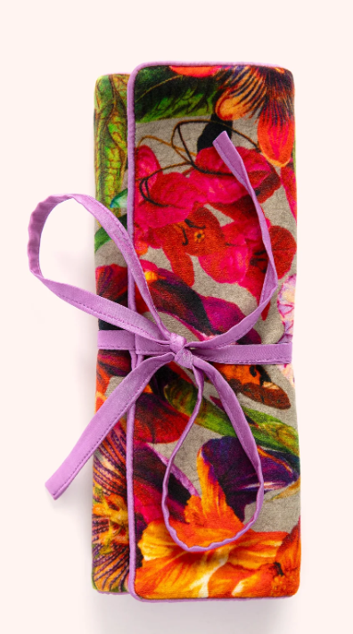 Jewellery Roll - Winter Iris