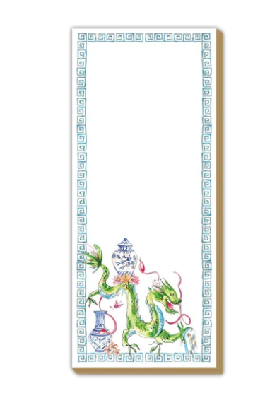 Mahjong Dragon Luxe Skinny Note Pad