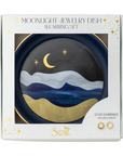 Jewelry Dish & Stud Earri Moonlight/Blue