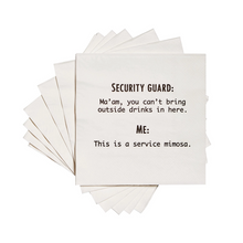 Load image into Gallery viewer, Cocktail Napkins Security Guard