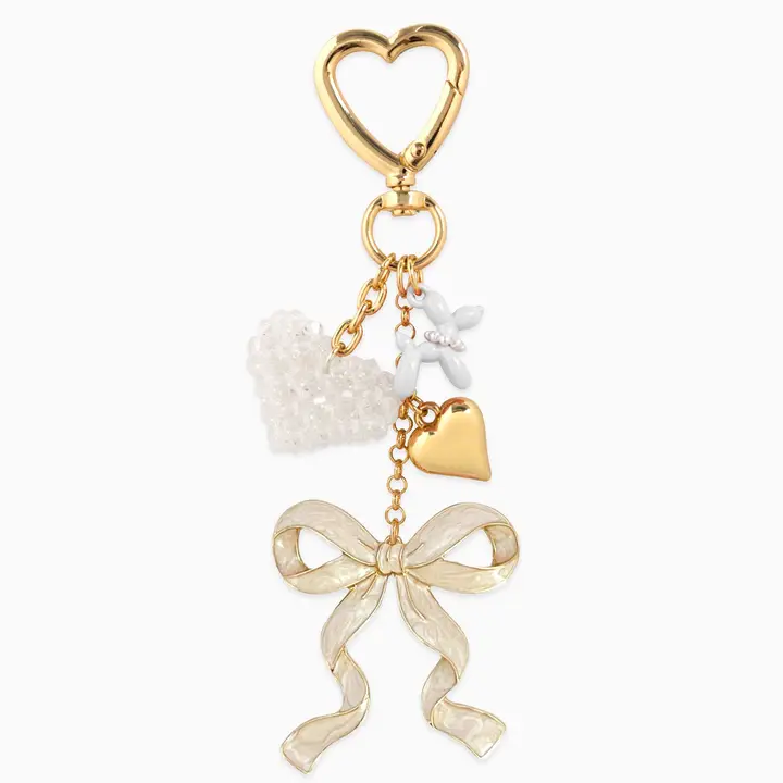 Bow Gold Bag Charm