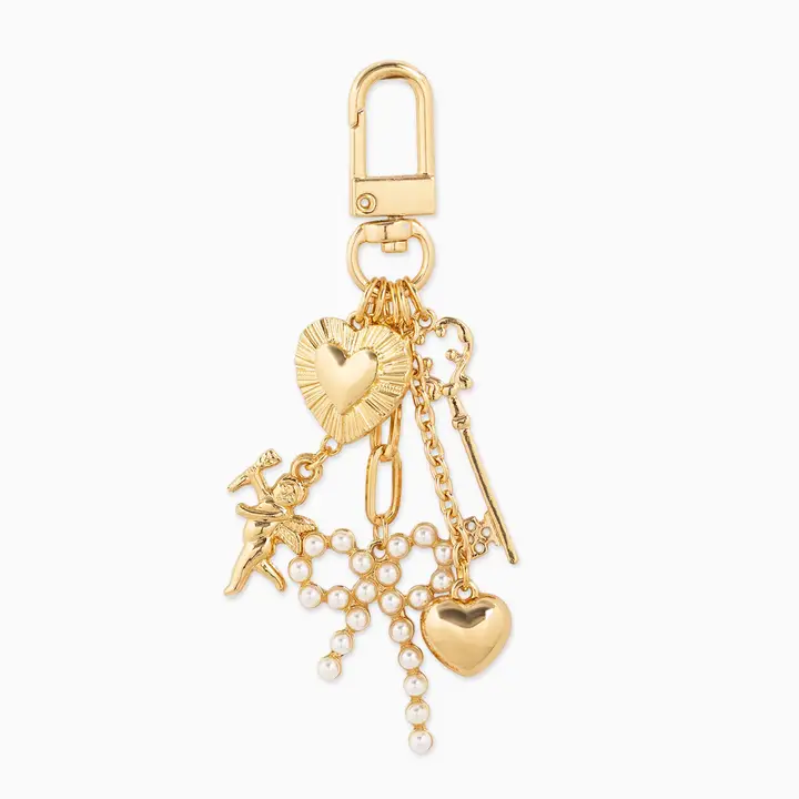 Pearl Bow Bag Charm
