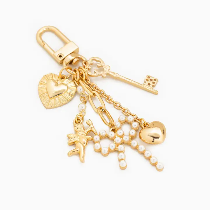 Pearl Bow Bag Charm