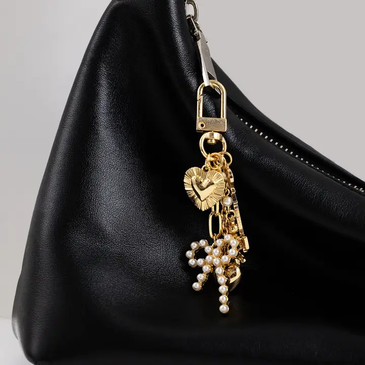 Pearl Bow Bag Charm