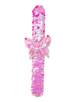 Butterfly Sequin Slap Bracelet Pink