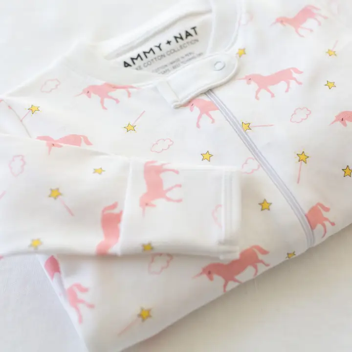 Magical Unicorn Zipper Romper 18M