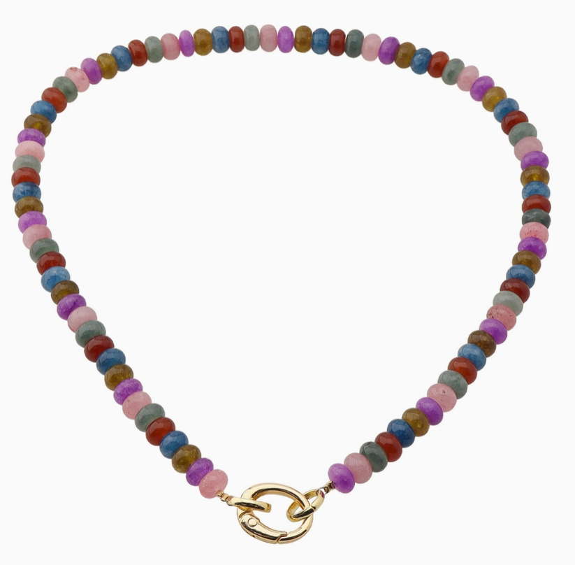 Rainbow Natural Stone Necklace