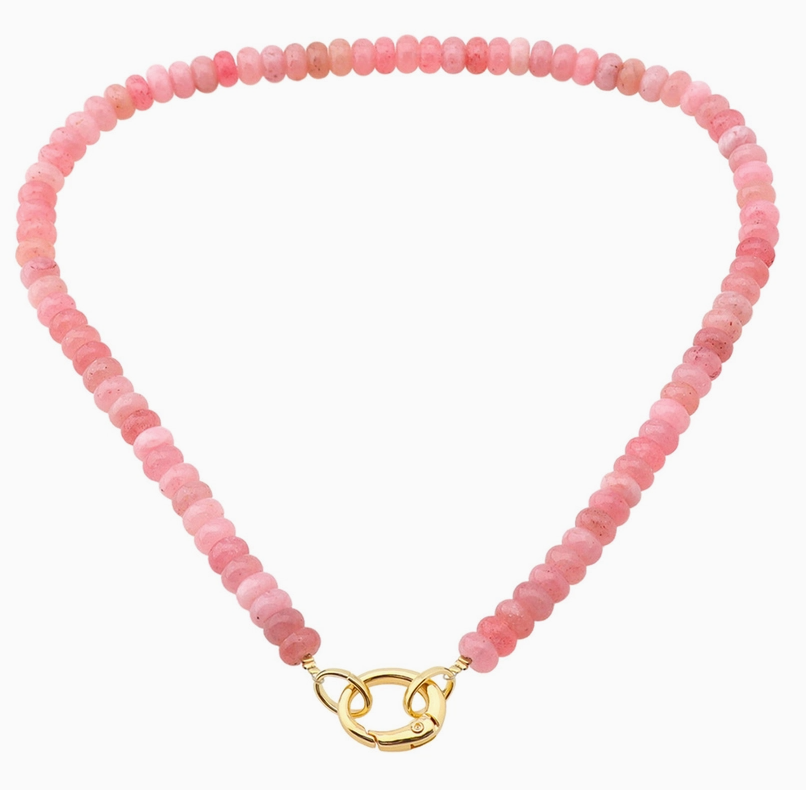 Pink Natural Stones Necklace