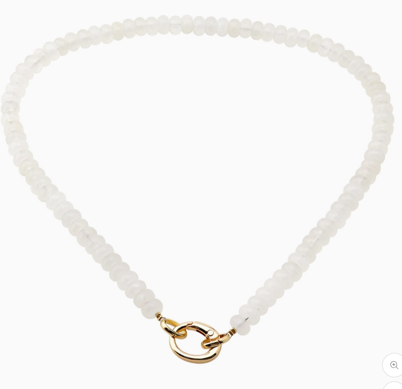 White Natural Stone Necklace