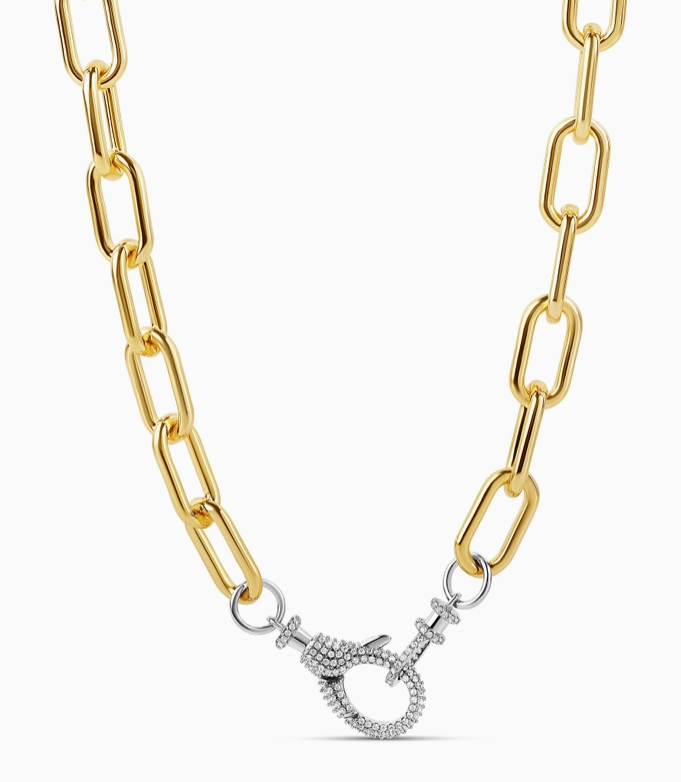Lobster Clasp Paperclip Necklace