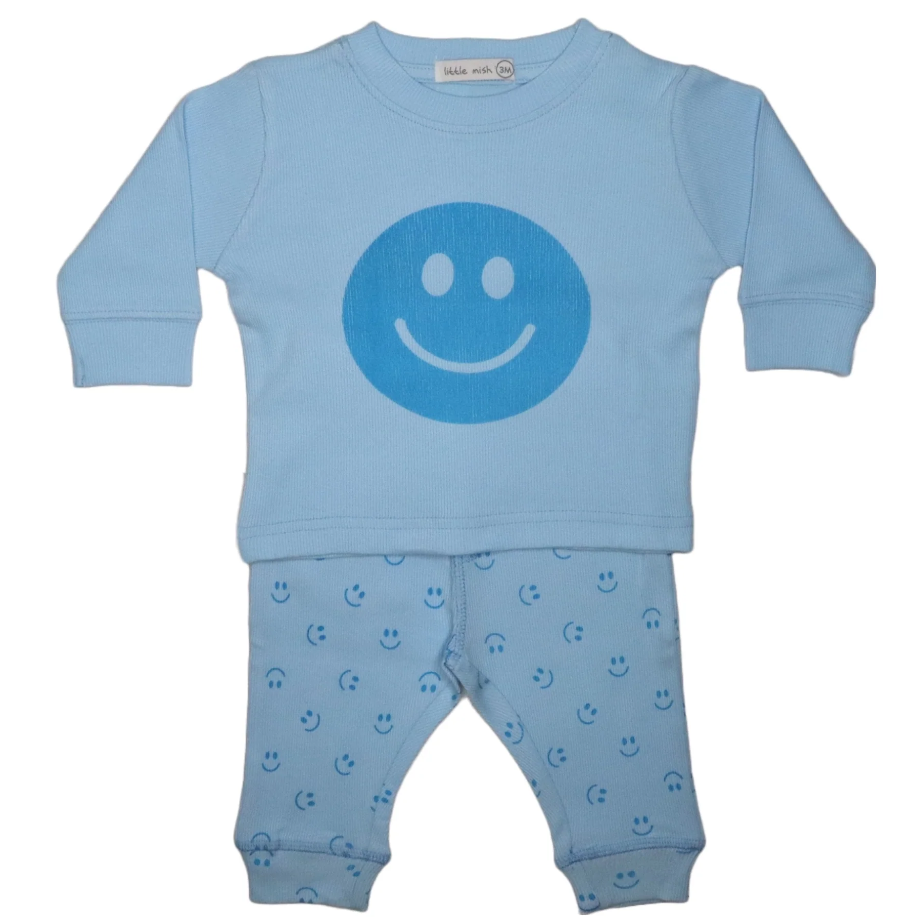 Blue Smiles Long Sleeve & Pants Set NB