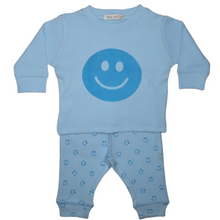 Load image into Gallery viewer, Blue Smiles Long Sleeve &amp; Pants Set NB