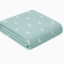 Organic Waffle Swaddle - Light Blue Moon