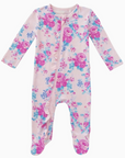 2-Way Zip Ruffle Footie, Garden Secrets