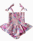 Smocked Bubble w/ Skirt, Garden Secrets