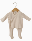 Waffle Kimono & Pant Set - Snow