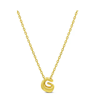 Bubble Lovable Letter Necklace - G