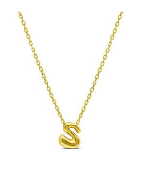 Bubble Letter Necklace - S