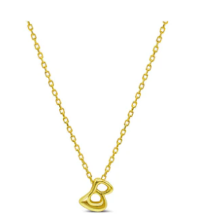 Bubble Letter Necklace - B