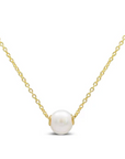 Wisdom Slider Pearl Necklace Gold